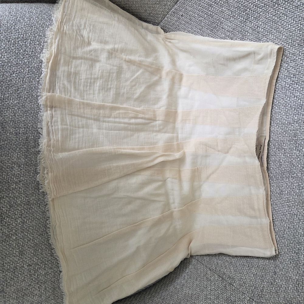Free People Ivory Mini Skirt